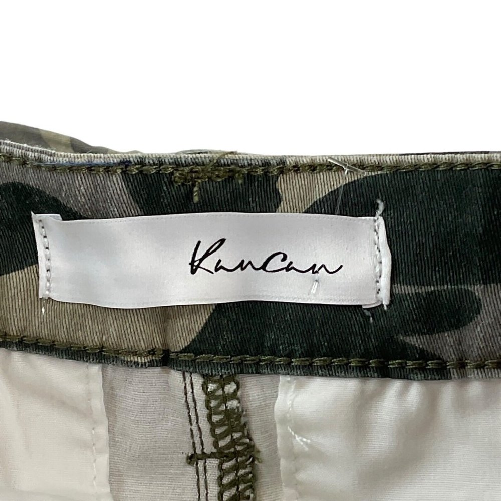 KanCan Jeans Women's Sz 26 Green Camo Mid Rise Ankle Crop Skinny Stretch $74 - Picture 4 of 10